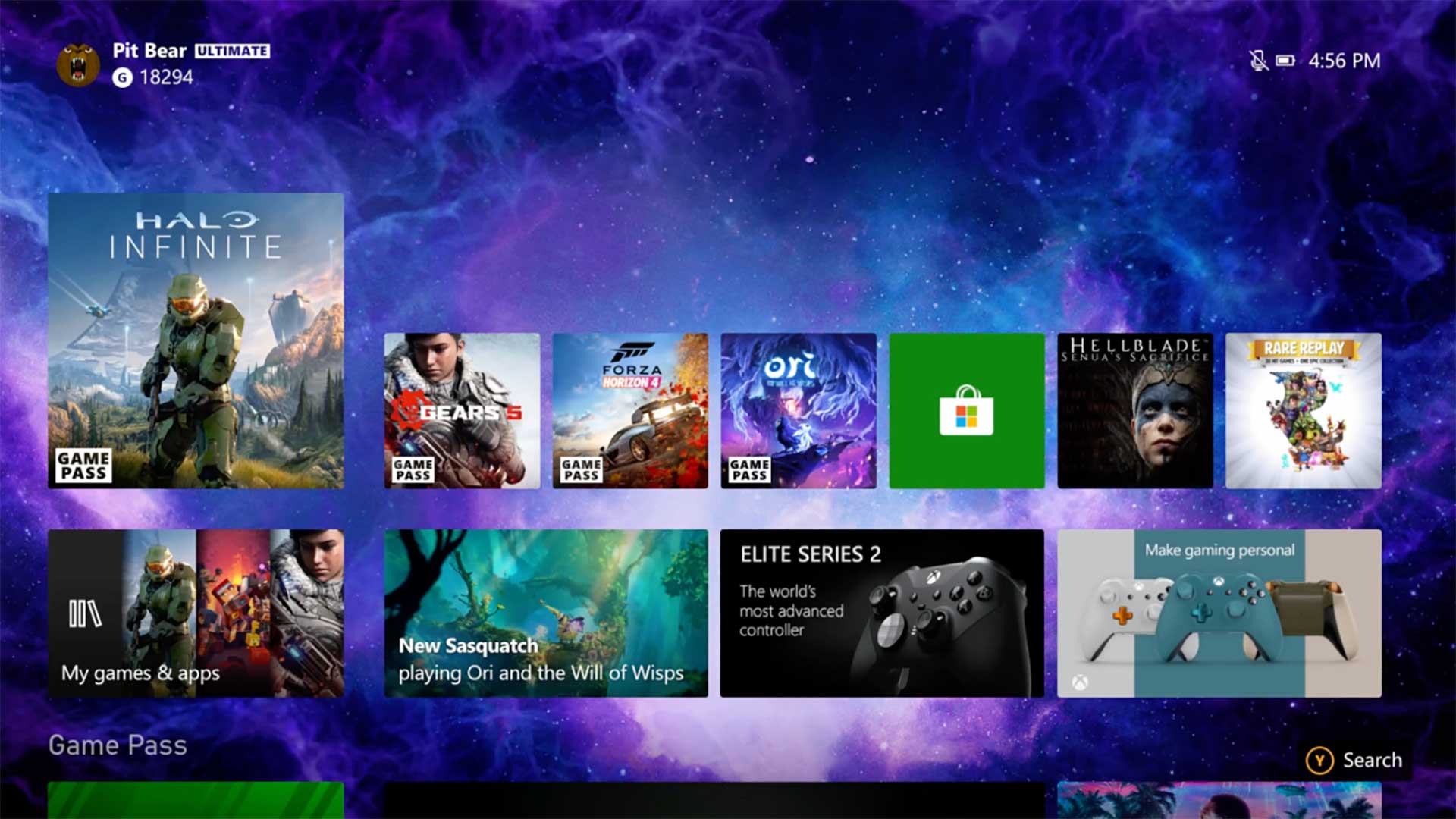 Xbox Lunar Shift dynamic background
