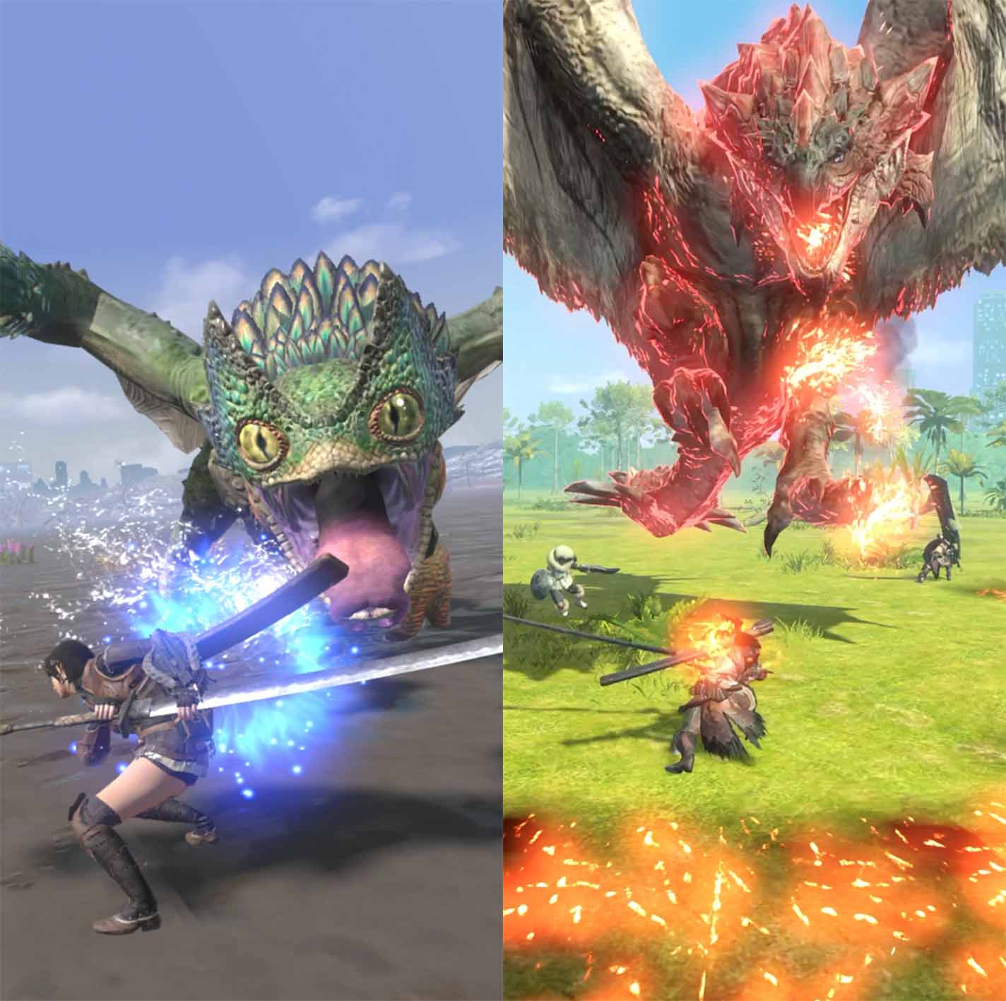 Monster Hunter Now combat