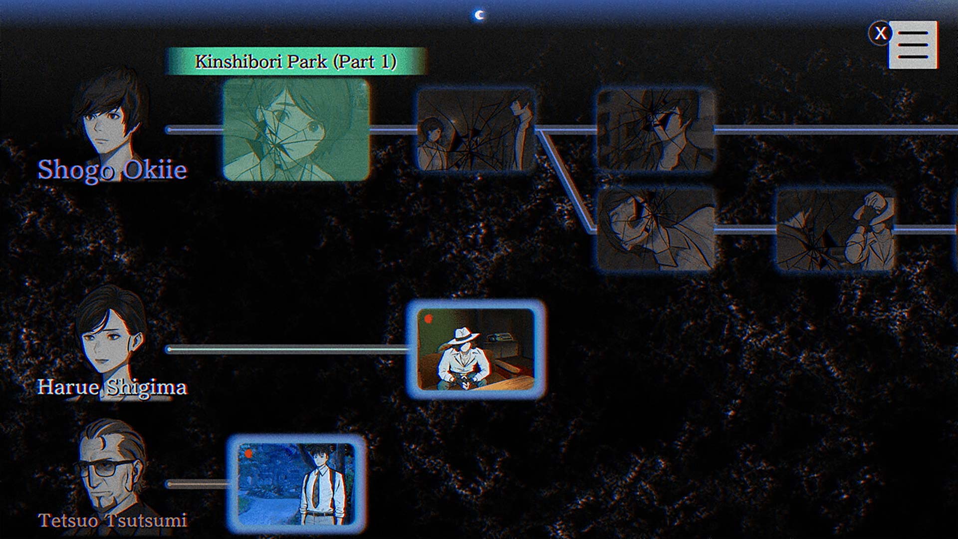 Paranormasight story chart